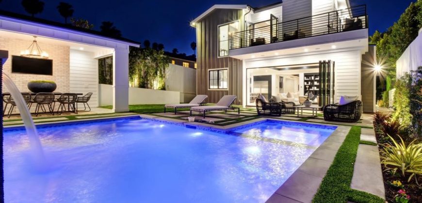 Villa moderne avec piscine, 4 chambres, Los Angeles, Californie, USA